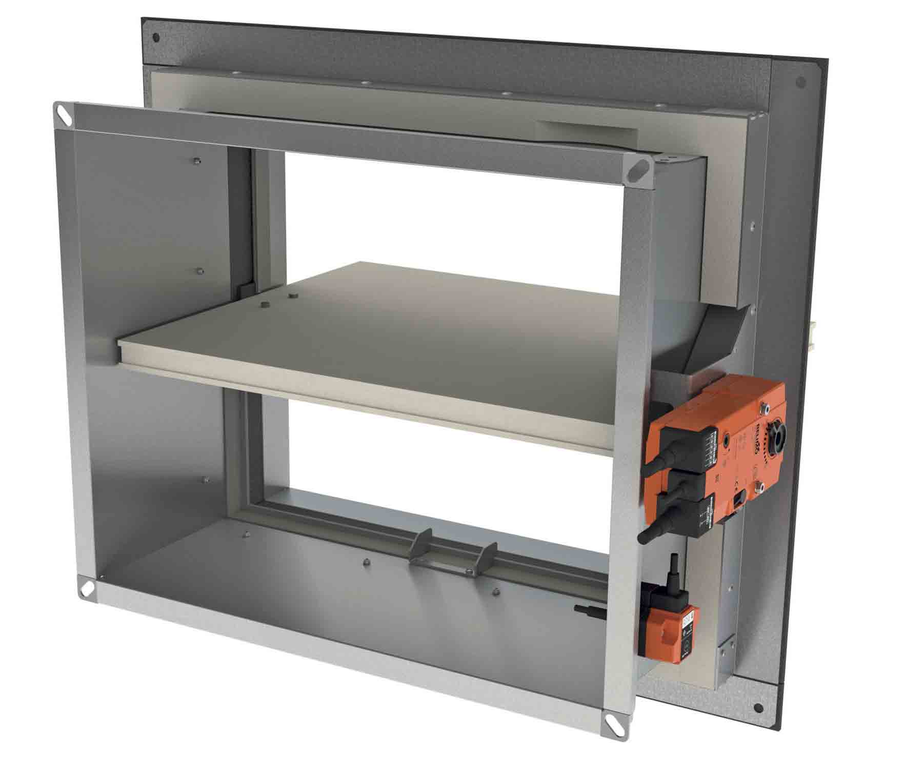 CULT 1S Rectangular surfacemounted fire damper CE FIRE DAMPERS